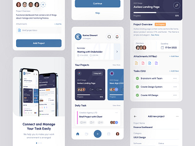 Creatz - Task Management Mobile App app design daily task design mobile project project management app reminder task task management task management app task reminder ui uiux ux