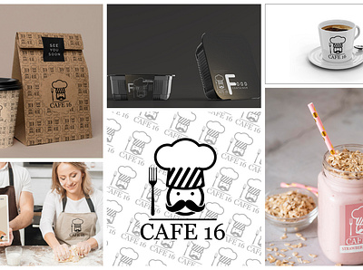 Cafe 16 - (MoodBoard) bhance branding branding design caafe creative design graphic design hotel logo logo deign moodboard restaurant socialmedia visual identity work