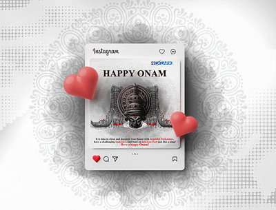 HAPPY ONAM branding creative design graphic design illustration onam photoshop vector