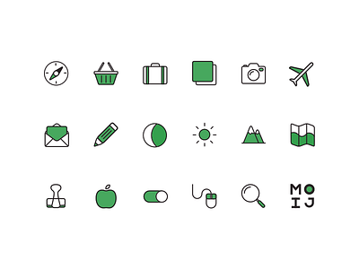 MOIJ Icon Set adventure design explore icon icon set icons iconset illustration line moij travel