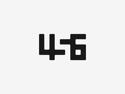 456 4 456 5 6 concept logo negative space numbers