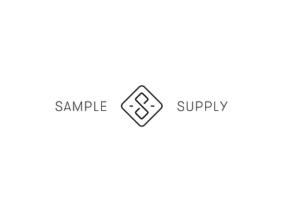 Sample Supply logo brand branding button clothing logo monogram premium resell reseller s sample supply