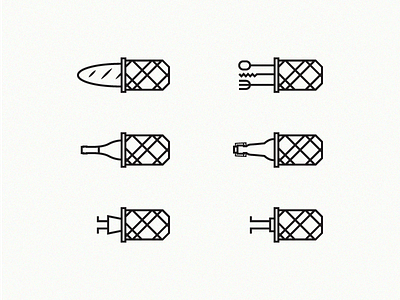 Fish bar - Icons bait bread cutlery drink drinks fish fish bar food icon iconset toilet