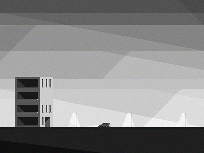SOMBER 002 bauhaus black and white de branding franz ehrlich geometric house illustration modernism shape simple