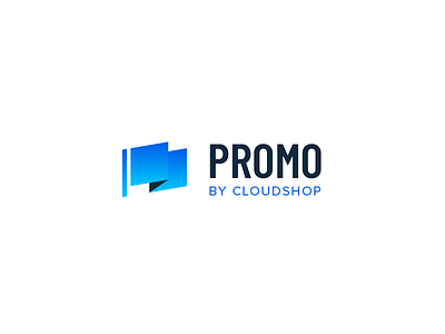 Promo - Logo concept b2b cloudshop flag gradient logo products promo promotion webshop