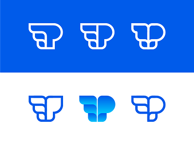 Promo - Logo concept b2b design logo monogram p product promo promotion shop webshop wings