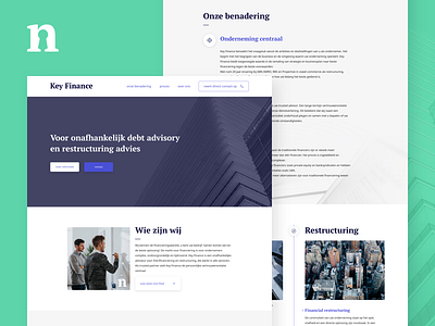 Key Finance - Website design by Emile Feij for MOIJ on Dribbble