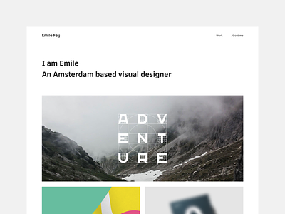 Portfolio website amsterdam branding case design emile portfolio showcase web website