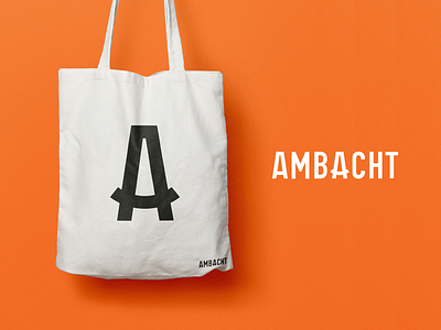 Ambacht - Tote bag a ambacht bag brand branding craft design logo mark monogram platform tote