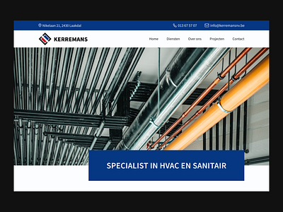 Kerremans: Website Design + Development belgium blue business design red ui ux webdesign website