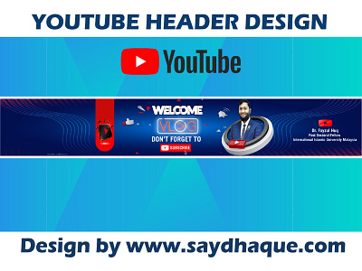YOUTUBE HEADER DESIGN branding design graphic design icon illustration logo motion graphics youtube header youtube header design