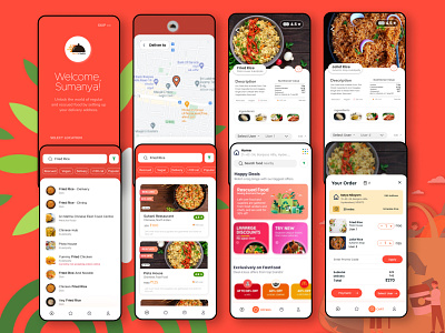 Food Delivery App UI UX Design