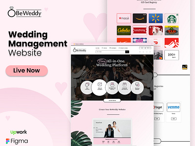 Beweddy Wedding Management Website UI UX branding design graphic design illustration landing page product design ui ui ux ux web website