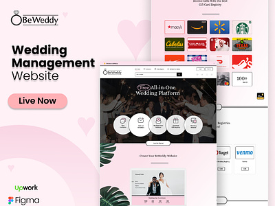Beweddy Wedding Management Website UI UX
