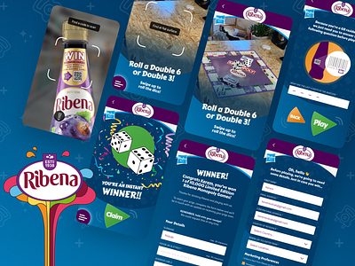 Ribena + Hasbro Augmented Reality Product Design ar design board game digital campaign fmcg monopoly product design ribena soft drink ui ux