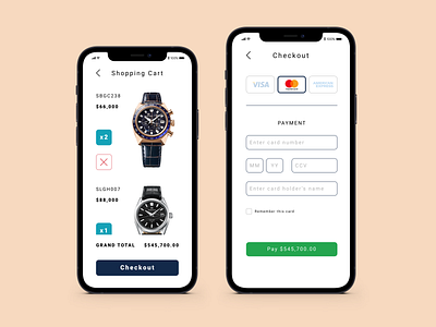 Grand Seiko - Credit Card Checkout | Daily UI Challenge 2021