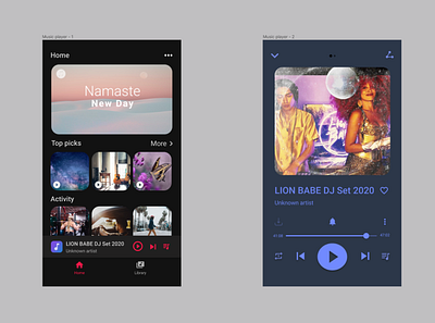 Replicating the design of Huawei's music player for #DailyUI #09 android band begginer challenge dailyui dailyuichallenge feedback huawei lion music musicplayer newbie player ui ux