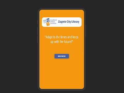 Zagreb City Library - Concept for mobile app app books challenge concept design dribbble fidelity idea library mobile app mobile design nikoleta angelova playoff practice prototype ui uizard user interface ux wireframe