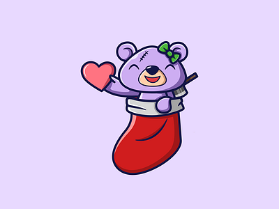 Cute Horror Bear cute bear design graphic design illustration logo mascot mascot character mascot logo vector