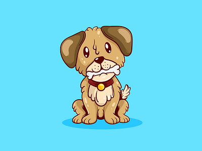 Cute Dog design graphic design illustration logo mascot character mascot logo vector