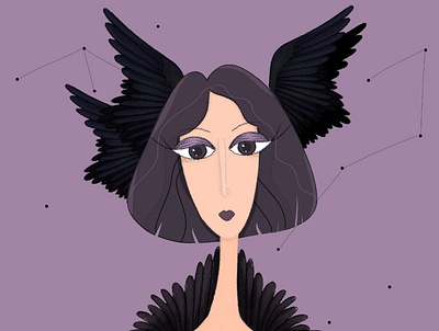 Raven branding design graphic design icon illustration logo portrait ui