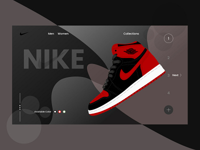 Shoes website concept