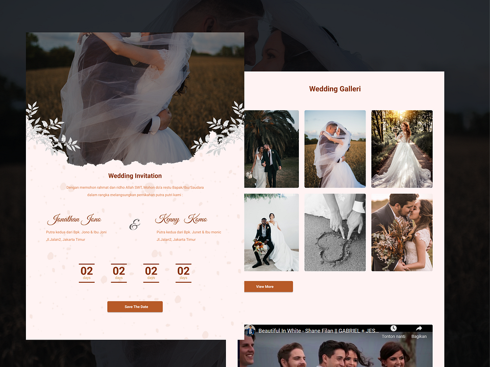 Wedding Invitation Website designs, themes, templates and downloadable