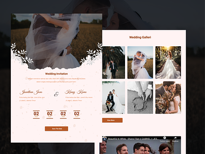 wedding invitation website design