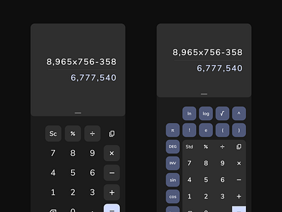 Simple Calculator App for Android appdesign calculator dailyui design ui