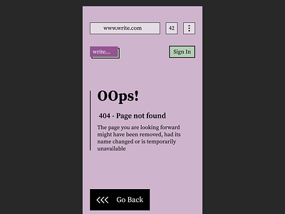 404 page not found