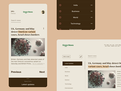 Classic / minimal News App app appdesign design news ui ux