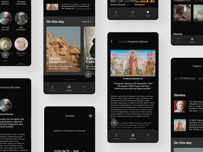 Art gallery app. app art artgallery design ui ux