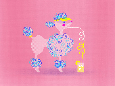 Soak up the weekend, friends! dog dogdaysofsummerart lemonade poodle