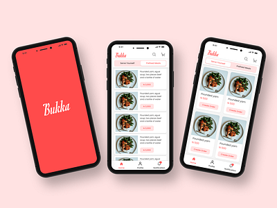 Bukka food Mobile design