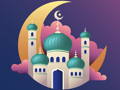 Mosque Illustration graphic design