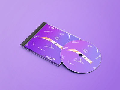 CD-Cover "LOOK" adobe albumcover cd design eye graphic design illustration look music photoshop purple trippy