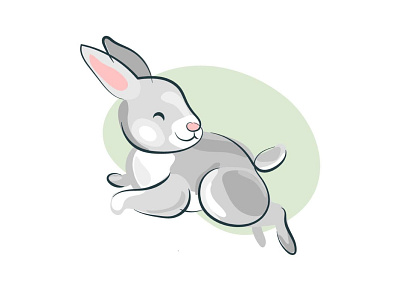 Rabbit animals bunny feed illustration packaging rabbit