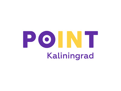Logo Point Kaliningrad city dot hop off hop on hop on hop off identity logo logotype point purple round yellow