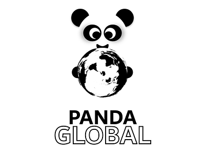 Panda Global Centered branding dailylogochallenge graphic design logo