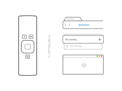 Google Hangouts Elements elements google illustration remote