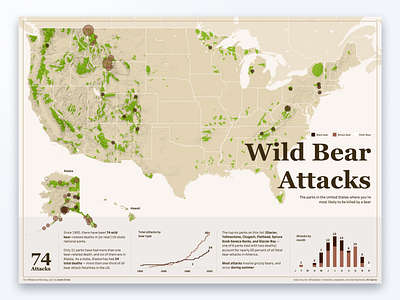 Wild Bear Attacks DataVisualization