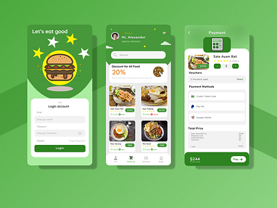 Food Online Shop design food mobile app shoop ui ux