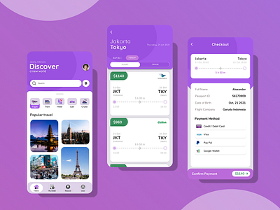 Travel Design mobile travelers ui ux vacation