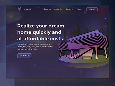 Bilder dream house website 3d app branding design house ui ux website