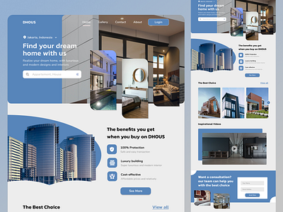 DHOUS Website building design ui ux website