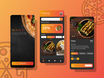 Mofood - food app branding design food food app ui ui design uitrend ux ux design