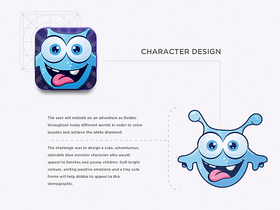 Happy Dobbo Jewels Mobile Puzzle Game Application app character design game illustration interface mobile mobile app puzzle ui user interface ux vector