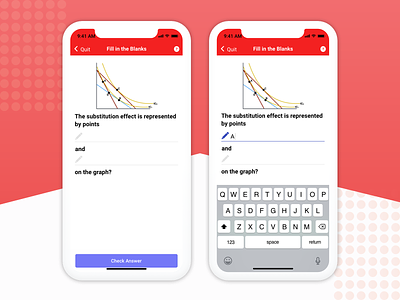e-Learning Student Mobile App - Question Set Interface