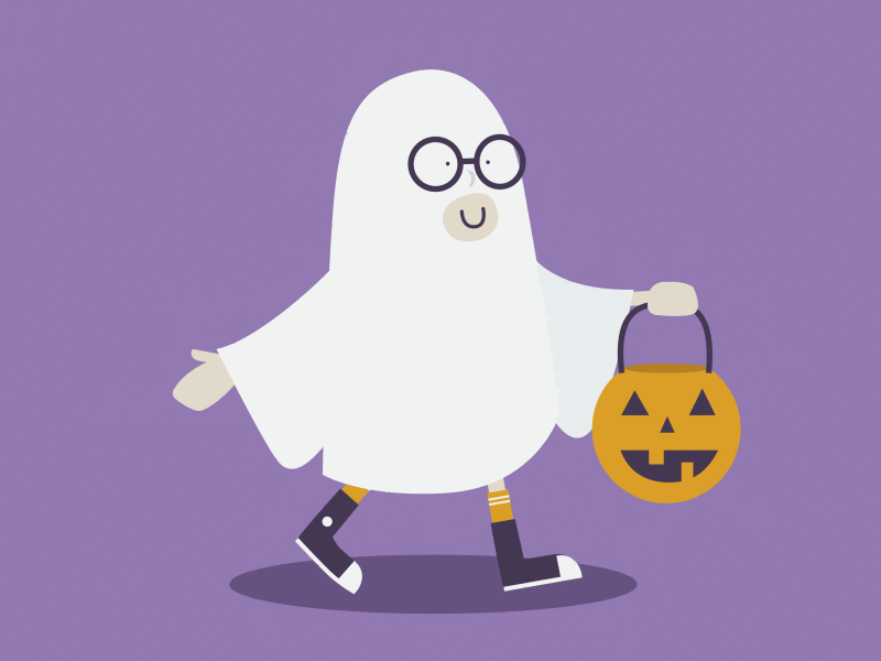 Trick or treater candy costume ghost halloween kid pumpkin thefuturchallenge trickortreat