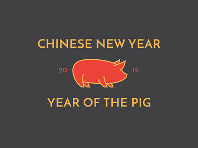 CNY Year of the Pig 2019 chinese new year cny pig